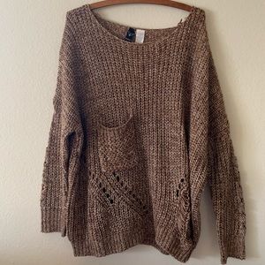 Oversized knit sweater